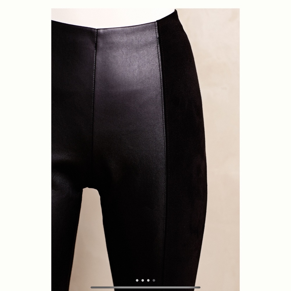 Anthropologie:  Suede Ponte Leggings - Picture 5 of 12